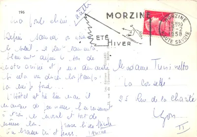 Route enneigée — vue de Morzine — éditeur Les Éditions de l'Économie — Bron — Verso