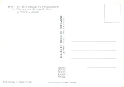 Le Château des Barons du Pont à Pont-l'Abbé — éditeur BELLES ÉDITIONS DE BRETAGNE, Quimper — Verso