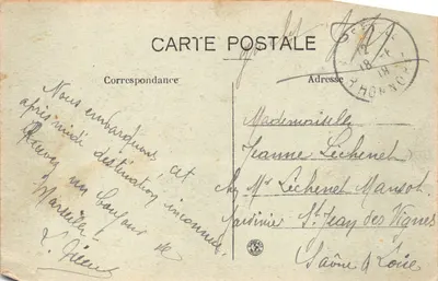 Marseille — Pont de la Fausse Monnaie — A. P. n°92 — Verso