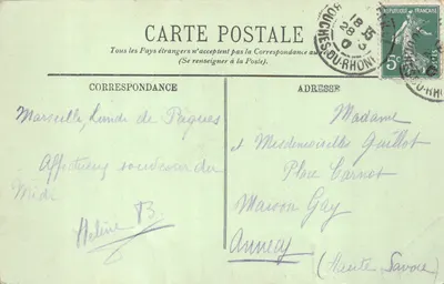 Marseille — Couche de Soleil — LL. n° 137 — Verso