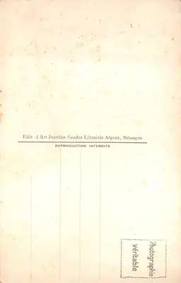 Briannançon — Le Pont Baldy sur la Serverette — éditeur Art Jourdan Librairie Alpine — Verso