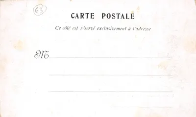 Environs de Royat — Le Puy de Dôme, ruines du temple de Mercure — Z. Coisier — Verso