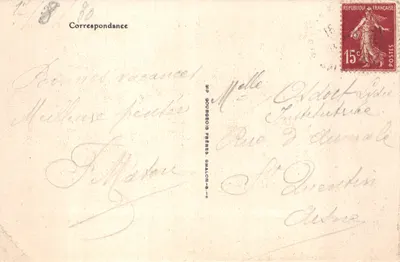 Paray-le-Monial — Abside de la Basilique — éditeur B. F. Chaton — Verso