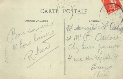 Grande-Trappe — Façade extérieure — Nouvelle Collection de 25 sujets (1915) n°2 — Verso
