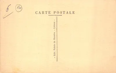 Lisieux — Le Jardin Public — éditeur Palais du Rosaire, n°19 — Verso
