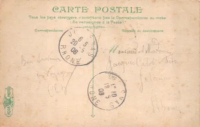 Entrée de l'Étang de Thau — Station Zoologique — Éditeur L.Y. 2177 — Verso