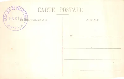 Paris — Panorama vers le Sacré-Cœur et la Butte-Montmartre — J.H. éditeur — Verso