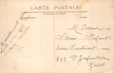 La Rochelle — Wyjazd łodzi — L. C. n° 1027 — Rewers