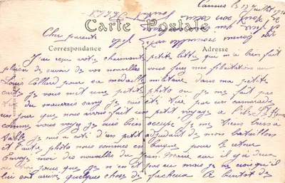 CANNES (Alpes-Maritimes) — Ogólny widok z Punktu Croisette — ND. Phot. — N° 118 — Rewers