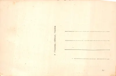 ポルニク（ロワール下）— ビロシェル海岸の岩 — P. シャペー、発行者、ナンテス — 裏面