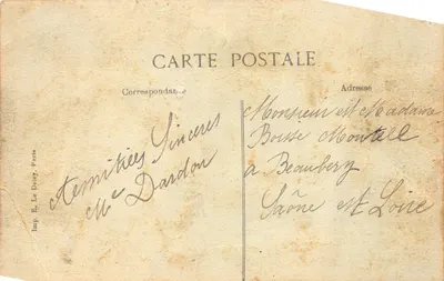 肖西勒罗伊 — 桥 — 出版商 E. Le Deley, 巴黎 — 背面