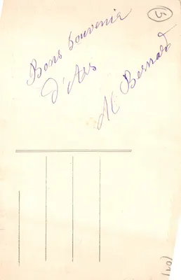 Église et Presbytère d'ARS (Ain) — vue panoramique des bâtiments religieux avec toits en tuiles et ciel nuageux — éditeur VILLE D'ARS (Ain) — Verso