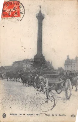 Revue du 14 juillet 1917 — Place de la Bastille — Éditeur B.D.P