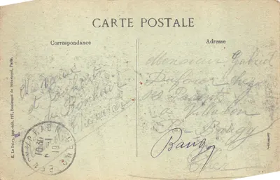 Revue du 14 juillet 1917 — Place de la Bastille — Éditeur B.D.P — Verso