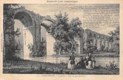 Maintenon — Aqueduc en perspective — Ch. Founault, édit. Dreux, n°43