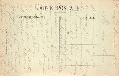 Paris — Le Boulevard de la Madeleine — Imprimeries Réunies de Nancy, n°62 — Verso
