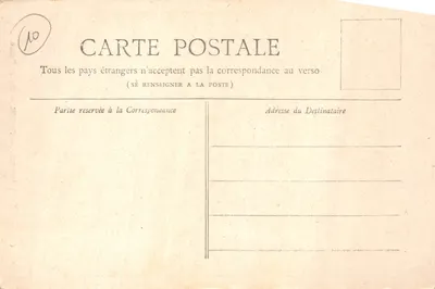 Notre-Dame w Paryżu — gotycka fasada — kolekcja Petit Journal — Rewers