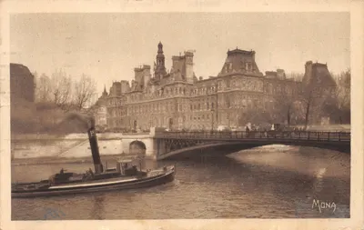 Hôtel de Ville et Pont d'Arcole — Paris — éditeur MONA