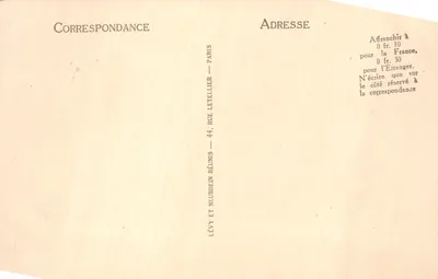 Mont Saint-Michel — Schody zębaste z granitu — LL, n° 104 — Rewers