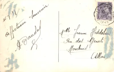 Le Mont-Dore — Vallée du Sancy et le Capucin — G.d’O. n°5 — Verso