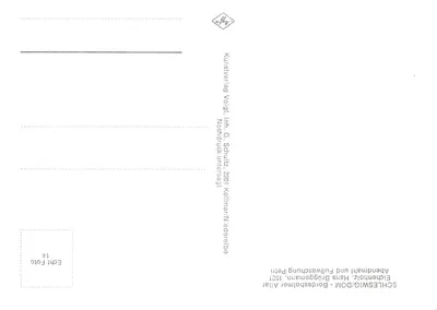 Hans Brüggemann - Eichenholz und Fußwaschung Petri — Kunstverlag Voigt, Inh. G. Schultz, Niederer Fläming — Verso