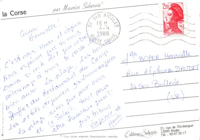 Porto-Pollo — vue de la baie avec bateaux — Éditions Subervie — पीछे