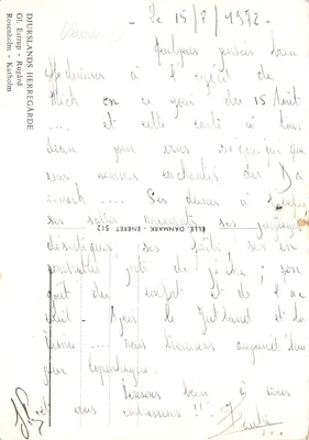Rosenholm - Rugård — château de Dursland, Danemark — éditeur GI ESTRUP - RUGÅRD, n° 512 — Verso