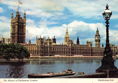Les Chambres du Parlement, Londres — vue du Palais de Westminster et de la tour Big Ben — éditeur Kardorama Ltd