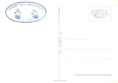 Lago di Caldaro — vista dal Passo di Penegal — editore 'Fotografie Dolzaro' n°717-27 — Verso