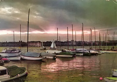 Genève — La rade au crépuscule — Éditeur : FÊTES DE GENÈVE