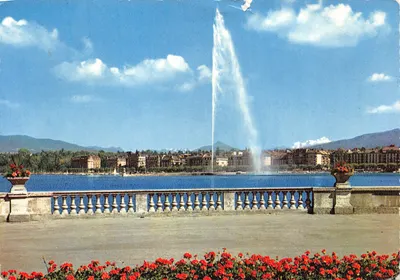 Genève — Jet d'eau et Mont-Blanc — Éditions G. D'Aguanno, N. 1500