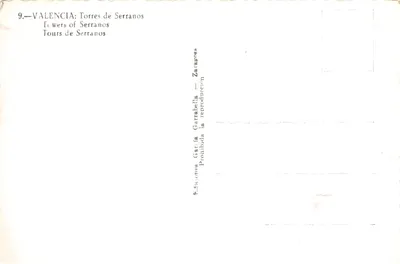 Valence: Torres de Serranos — Porta della città con tram — Verso