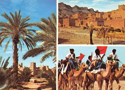 Kasbah dans la vallée du Draa — Aux portes du désert — éditeur RAHAE Journaled — n° S 9.100