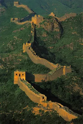 La Grande Muraille de Chine — vue panoramique depuis Jinshanling — éditeur non visible