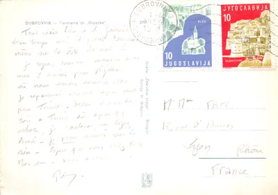 Dubrovnik — Panorama of the « Bosanke » — publisher 'Zadružne knjige' n°17 — Back