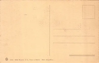 S. Giovanni Battista - Dettaglio — portrait de l'artiste (A. del Sarto) — éditeur Edit. Brunner & C., Como e Zürich — 뒷면