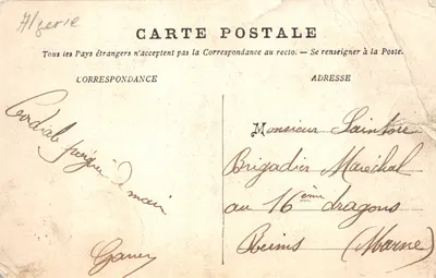 Alger — Souvenir d'Alger — COL. Z.F. ALGER — Verso