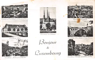 Luxembourg — Vue panoramique et sites emblématiques — Bonjour de Luxembourg