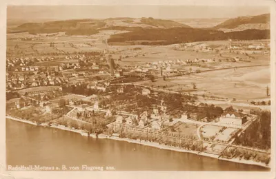 Radolfzell-Mettman a.B. — vue aérienne depuis un avion — éditeur Frankh-Verlag Stuttgart-O. Nr. 18621