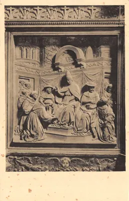Pape Clément VII — détail du pulpito de la chapelle de Saint-François — Casa dell'Arte Cristiana, Milan