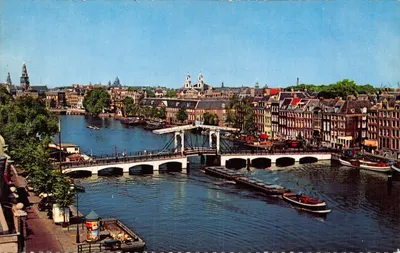 Amsterdam — Pont Magere sur l'Amstel — éditeur Krüger, n° 935/3