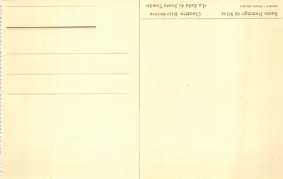 圣托马斯的怀疑 — 雕刻的浅浮雕 — 出版商 HAUSER Y MENET，马德里 — 背面
