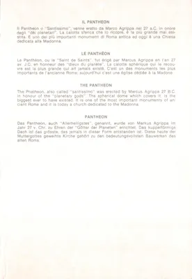 万神殿 — 出版商 IMPRIMÉ SUR LA CARTE : 'GRIPPA LF COSTERTIVM FECIT' — 序列号不可见 — 背面