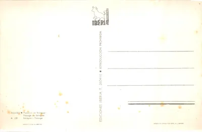 トレド — バラガール通り — 出版社 IBERIA — 裏面