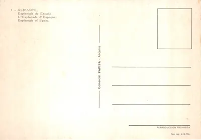 Alicante — Esplanada — Comercial PAPISA - Alicante — Rewers