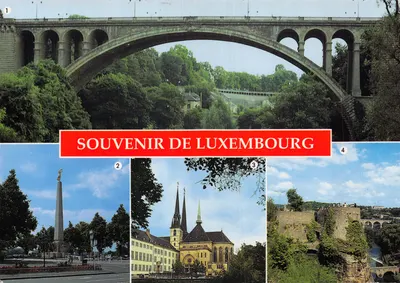 Pont Adolphe — viaduc à arches — Souvenir de Luxembourg, éditeur Joer