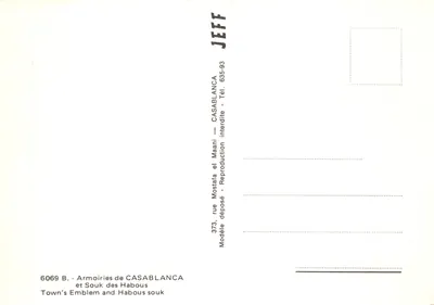 Casablanca — Souk Habous — wydawca JEFF — Rewers