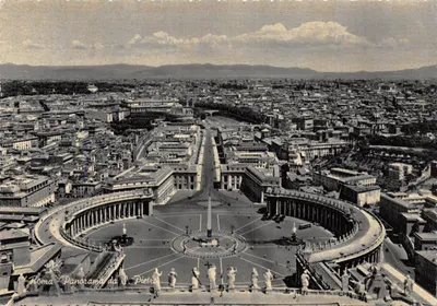 Rome - Panorama de Saint-Pierre — vue aérienne depuis la basilique, éditeur Stan Grafico Capella-Filoso