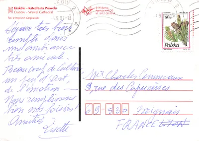 Kraków — Cathédrale de Wawel — éditeur Agencja MARGO, n° 041 — Verso