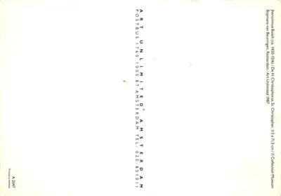 Święty Chrystus noszący Dziecko Jezus — reprodukcja obrazu Jheronimusa Bosch — wydawca Art Unlimited — Rewers